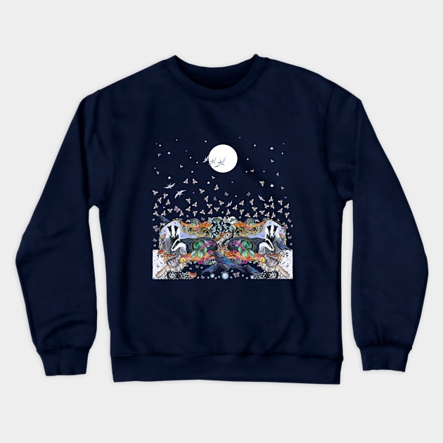 Animals of Nocturne Woods Crewneck Sweatshirt by nocturne-design